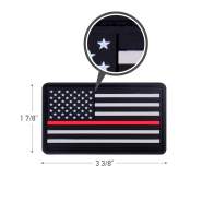 rubber, PVC, thin red line, thin red line flag, flag patch, firefighters, morale patch, 