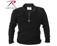 Rothco,Commando Sweater,sweater,casual wear,outerwear,long sleeves,military sweaters,winter sweaters,cardigan,cardigan sweaters,acrylic sweaters,acrylic,olive drab,zip up sweater,1/4 zip up sweater,black, military sweater, mens military sweater, acrylic sweater, commando sweater, army sweater, tactical sweater