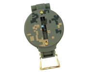 Rothco Lensatic Camo Compass, Compass, lensatic compass, compass lensatic, army compass, camping compass, lensatic military compass, marching compass, engineer lensatic compass, liquid in compass, liquid filled, magnifying glass, camo compass, camoflauge compass, outdoor compass