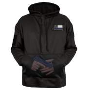Rothco Honor and Respect Thin Blue Line Concealed Carry Hoodie, thin blue line, concealed carry hoodie, concealed carry, discreet carry, discreet carry hoodie, honor, respect, hoodies, concealed carry sweatshirts, concealed carry hoodies, thin blue line hoodie, thin blue line sweatshirt, thin blue line flag, the thin blue line, thin blue line support, 