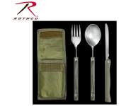 chow kit,eating set,fork utensils,knives and forks,camping cooking set,military cooking set,military chow kit,suvival tools,suvivial gear,pouch,