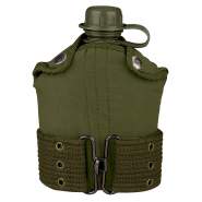 Rothco G.I. Type Plastic Canteen & Pistol Belt Kit, GI Canteen, Canteen And Cover, Canteen And Pistol Belt, Canteen With Cover, Canteen With Pistol Belt Cover, Canteen, Military Canteen, Army Canteen, Canteen With Pistol Belt