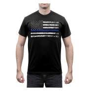 Rothco Thin Blue Line T-Shirt, thin blue line, thin blue line shirt, thin blue line t-shirt, thin blue line apparel, thin blue line clothing, thin blue line police, police t-shirt, police shirt, tbl, thin blue line flag shirt, Blue Stripe Shirt, Thin Blue Stripe