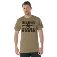 This is my rifle t-shirt, USMC t-shirt, coyote brown t-shirt, graphic t-shirt, printed t-shirt, military t-shirt, rifle t-shirt, gun t-shirt, tee shirt, tee shirts, t-shirts, rifleman slogan, riflemans creed, 