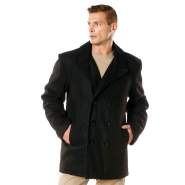 Rothco Deluxe Pea Coat, Rothco, Coat, peacoat coat, pea coat, peacoat, outerwear, winter coat, rain coat, raincoat, over coat, overcoat, mens coat, military jacket, navy jacket, wool jacket, wool peacoat, casual coat, casual jacket, navy blue, black, pea coats, mens pea coat, pea coat men