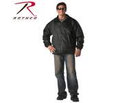 Rothco,Reversible Jacket,water proof,water proof jacket,rain wear,rain gear,rain coat,rain jacket,outerwear,rip stop,mylon,nylon jacket,polar fleece,black, jacket