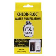 Water Purification Tablets, water purifier, purification tablets, water purifying tablets, emergency water, survival, prepper, bug out bag, emergency supplies, prepper gear, survivalist, water tablets, Chlor Floc Military Water Purification Powder Packets