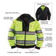 Rothco,Reversible,Hi-visibility Uniform Jacket,uniform jacket,high visibility coats,visibility jacket,high vis jacket,high visibility jacket,uniform law enforcement,waterproof jackets,shell jacket,black,yellow, security jacket, reflective jacket, emergency jacket, high visibility jacket, public safety, public safety jacket 