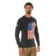 rothco, US Flag Tee, US Flag, long sleeve t-shirt, long sleeve tee, flag tee, american flag tee, us flag t-shirt, us flag long sleeve tee, distressed american flag tee, patriotic tee, patriotic t-shirt, 