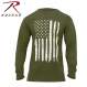 rothco, US Flag Tee, US Flag, long sleeve t-shirt, long sleeve tee, flag tee, american flag tee, us flag t-shirt, us flag long sleeve tee, distressed american flag tee, patriotic tee, patriotic t-shirt, 