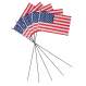 US Stick Flag, US Flag, American Flag, American Flag On Stick, Stick Flags, US Flags 12x18, 6 Pack American Flags, US Stick Flags Bulk, 12 inch Us Flag On Sticks, 12 Inch Flag, 12 Inch American Flag, USA Flag, USA Stick Flag, USA Flag On Stick