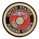 Deluxe Round USMC Patch, marines patch, usmc patch, patch, patches, rothco patch, military patch, military patches