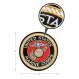 Deluxe Round USMC Patch, marines patch, usmc patch, patch, patches, rothco patch, military patch, military patches