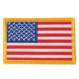 flag patch, patch, patches, military patches, us army patches, army patches, military accessories, uniform accessories, morale patch, flag, gold board, gold boarder flag, uniform patches, BDU uniform patches, subdued flag patches, desert tan flag, us flag, american flag patches, usa flag patches, army patches, army uniform patches, military uniform patches, us military us flag patches