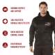 Rothco Herren Hoodie Thin Red Line – Kapuzenpullover Zur Unterstützung Der Feuerwehr