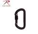 Rothco,lock carabiner,clip carabiner,karabiners,rock climbing equipment,climbing equipment,climbing gear,carabiners,karabiner,carabiner,black carabiner,rappelling gear,silver carabiner