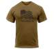 rothco murica us flag t-shirt, murica us flag t-shirt, us flag tshirt, flag shirt, american flag shirt, murica shirt, murica, american flag t-shirt, merica tshirt, american t shirt, patriotic clothing, coyote brown, brown, athletic fit, American flag shirt,