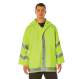 Rothco Safety Reflective Rain Jacket, rain jacket, rain coat, safety jacket, reflective rain coat, reflective rain jacket, wet weather gear, wet weather outerwear, jackets, safety jackets, rain jackets, PVC rain coat, PVC, reflective green, reflective orange, reflective jackets, reflective work jackets, high visibility jacket, high visibility safety jacket, rain suits, rainsuites                                                                                                                      