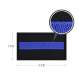 Rothco Thin Blue Line Patch With Hook Back, thin blue line patches, thin blue line, the blue line, thin blue line flag, black and white american flag, tactical patches, blue line police, blueline police, police flag, blue line flag, police symbol, black flag with blue stripe, thin blue line patch, morale patches, thin blue line patch, thin blue line flag patch,