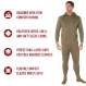 Rothco, ECWCS underwear, Army ECWCS, Gen 3 ECWCS, underwear, Zip Top, extreme cold, cold weather, poly clothing, poly top, poly underwear, foilage, soft fleece, fleece, extended cold weather system, poly, polyester, extreme cold weather clothing, ECWCS, military cold weather gear, cold weather gear, military winter gear, warm base layer shirt, ecwcs gear, undershirt, fleece shirt, cold weather shirt, military shirt, thermal, cold weather thermal, thermal shirt