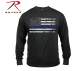 rothco long sleeve thin blue line t-shirt, thin blue line, thin blue line long sleeve, thin blue line t-shirt, thin blue line long sleeve t-shirt, police shirts, thin blue line t shirt, thin blue line shirts, thin blue line apparel, law enforcement shirt, police tees, law enforcement t shirts 