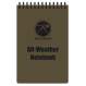 all weather notebook, notebook, waterproof notebook, water-proof notebook, all-weather writing, write in the rain, Tactical Notebook, Rothco Notebook, All Weather Note Pad, Rite In The Rain, Waterproof Notepad, Right in the rain notebook, write in the rain, waterproof field journal, 