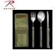 chow kit,eating set,fork utensils,knives and forks,camping cooking set,military cooking set,military chow kit,suvival tools,suvivial gear,pouch,
