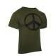 Rothco,t shirt print,tee shirt,short sleeve t shirt,short sleeve tee,tee shirts,t shirt,t-shirt,cotton tee,cotton tshirt,cotton t-shirt,poly tee,cotton poly t shirt,polyester cotton,peace tshirt,peace t-shirt,peace short sleeve,fashion tees,olive drab tee,olive drab tshirt,olive drab t-shirt,graphic tee