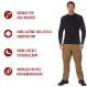 Rothco Military Commando Style Sweater – Acrylic, Solid Black/Navy/Green, Men S-6X