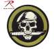 Rothco Military Skull / Knife Patch With Hook Back, Rothco Military Skull / Knife Patch, skull knife patch, military skull knife, military skull knife patch, patch, patches,  airsoft patch, airsoft, airsoft patches, military patches, military patch, tactical patch, morale patch, tactical airsoft patches, morale patch, hook and loop patch, tactical patches, military velco patches, 