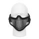 Rothco Carbon Steel Half Face Mask - Black, airsoft, airsoft mask, mask, masks, face mask, face masks, tactical gear, airsoft gear, loadout gear, loadout supplies, airsoft, air-soft, half mask, half face mask, face cover, face protection, paintball face mask, paintball gear, half-face cover, military mask, airsoft face mask, airsoft mask, tactical airsoft mask, airsoft face protection, half airsoft mask, airsoft half mask, tactical mask, face protection mask, airsoft mesh mask, tactical face mask, airsoft face protection