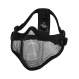 Rothco Carbon Steel Half Face Mask - Black, airsoft, airsoft mask, mask, masks, face mask, face masks, tactical gear, airsoft gear, loadout gear, loadout supplies, airsoft, air-soft, half mask, half face mask, face cover, face protection, paintball face mask, paintball gear, half-face cover, military mask, airsoft face mask, airsoft mask, tactical airsoft mask, airsoft face protection, half airsoft mask, airsoft half mask, tactical mask, face protection mask, airsoft mesh mask, tactical face mask, airsoft face protection