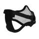 Rothco Carbon Steel Half Face Mask - Black, airsoft, airsoft mask, mask, masks, face mask, face masks, tactical gear, airsoft gear, loadout gear, loadout supplies, airsoft, air-soft, half mask, half face mask, face cover, face protection, paintball face mask, paintball gear, half-face cover, military mask, airsoft face mask, airsoft mask, tactical airsoft mask, airsoft face protection, half airsoft mask, airsoft half mask, tactical mask, face protection mask, airsoft mesh mask, tactical face mask, airsoft face protection