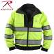 Rothco,Reversible,Hi-visibility Uniform Jacket,uniform jacket,high visibility coats,visibility jacket,high vis jacket,high visibility jacket,uniform law enforcement,waterproof jackets,shell jacket,black,yellow, security jacket, reflective jacket, emergency jacket, high visibility jacket, public safety, public safety jacket 