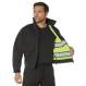 Rothco,Reversible,Hi-visibility Uniform Jacket,uniform jacket,high visibility coats,visibility jacket,high vis jacket,high visibility jacket,uniform law enforcement,waterproof jackets,shell jacket,black,yellow, security jacket, reflective jacket, emergency jacket, high visibility jacket, public safety, public safety jacket 