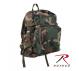 Rothco Woodland Camo Backpack, backpack, back pack, camo back pack, camouflage, wholesale backpack, bags, polyester, padded shoulder straps, molle straps, molle, m.o.l.l.e., molle bags, school back packs, packs, military packs, camo packs, 